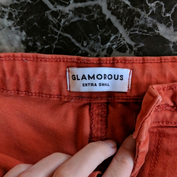 High Waisted Red Pants - Picture 3 of 3